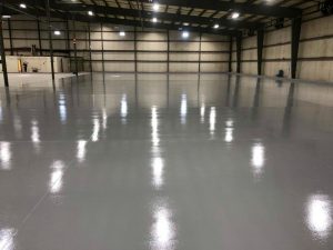 Resinous Polished Concrete Warehouse Flooring